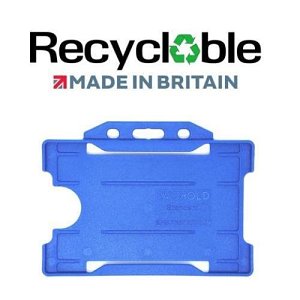 Evohold RSSL-Royal Blue Recyclable Single Sided Landscape ID CardHolders-Royal blue